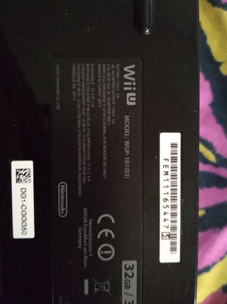 Console Nintendo Wii U Nera