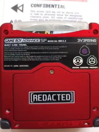 Nintendo GBA SP IPS Rojo Terciopelo