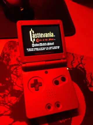 Nintendo GBA SP IPS Rojo Terciopelo