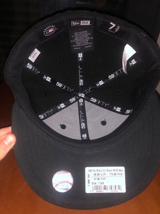 Gorra New Era Negra NY 59FIFTY Talla 7 3/8