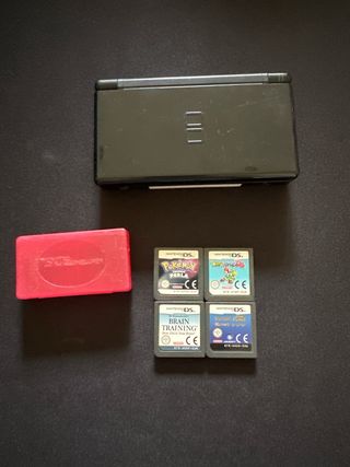 Nintendo DS Lite Nera con giochi
