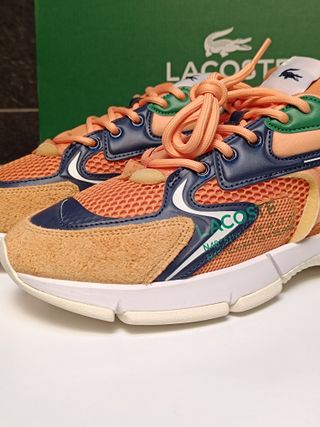 Scarpe Lacoste Uomo donna Blu/Arancioni sneakers