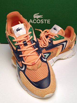 Scarpe Lacoste Uomo donna Blu/Arancioni sneakers