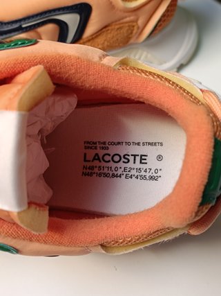 Scarpe Lacoste Uomo donna Blu/Arancioni sneakers