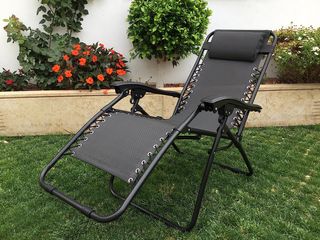 Tumbona Negra Reclinable Gravedad Cero