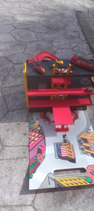 Caja Juguetes Majorette City Service Antiguo