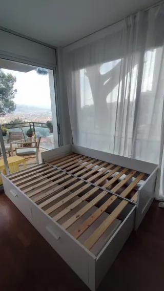 Sofá Cama Convertible BRIMNES Ikea Blanco