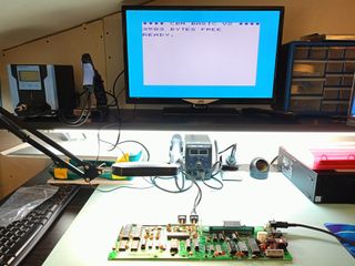 COMMODORE VIC20 TEST BOARD DIP SOCKET HOLE FULL OK