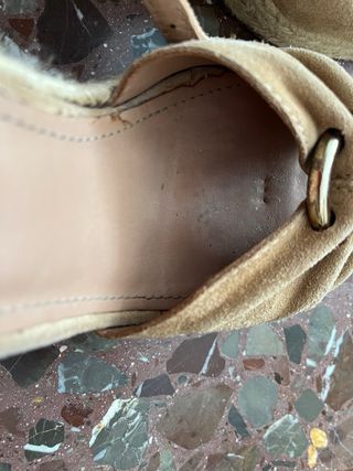 Sandalias Cuña Beige