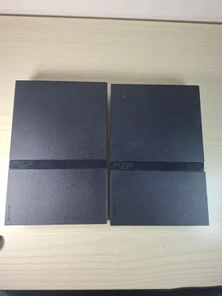 2 Console PS2 Slim Nere Non Funzionanti