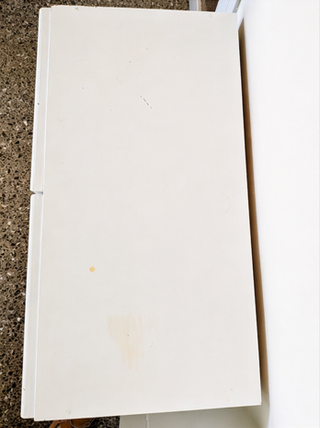 Mueble blanco estilo mediterráneo, madera maciza.
