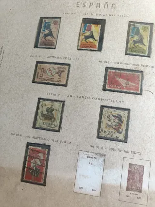 Sellos Centenario Dentado Español