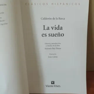 Libro La vida es sueño.
