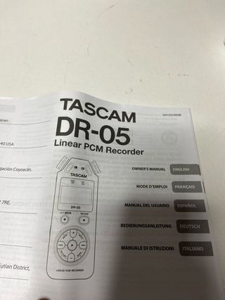 : Grabadora Tascam DR-05