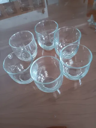 6 Vasos de Cristal Transparentes