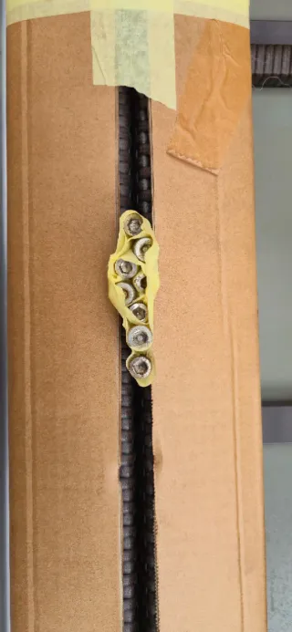 Mesa de jardín ratán y cristal