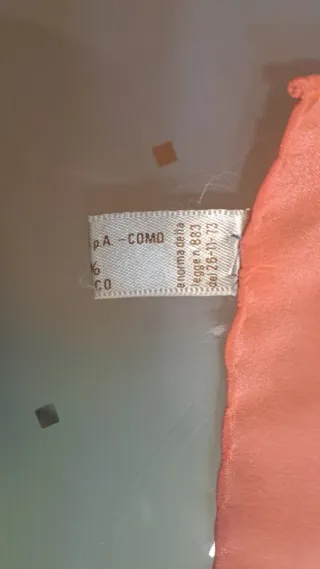 Pañuelo seda vintage Ostinelli floral