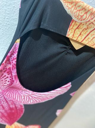 Vestido largo estampado floral