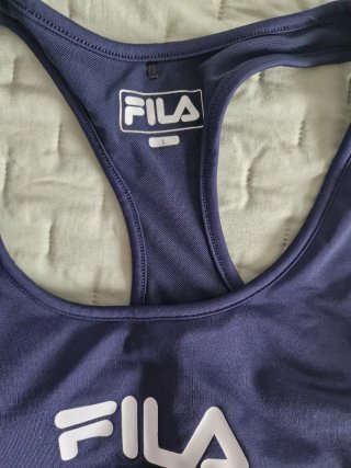 Conjunto deportivo Fila mujer azul y rojo