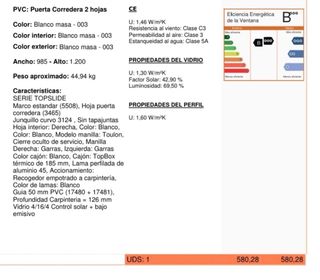 Ventanas PVC Gama Alta Control Solar con persiana