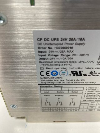 : Control de alimentación Weidmüller CP DC UPS