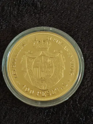Moneda plata 44g. Colección Historia de la peseta