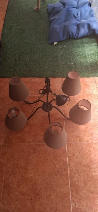 Lámpara de salón 5 brazos