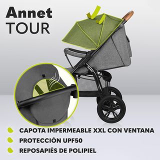 Silla de paseo LIONELO Annet Tour gris