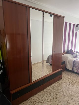 Dormitorio completo madera