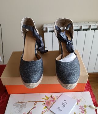 Alpargatas Castañer Carina Piel Talla 41