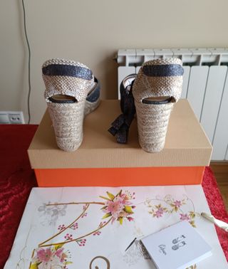 Alpargatas Castañer Carina Piel Talla 41