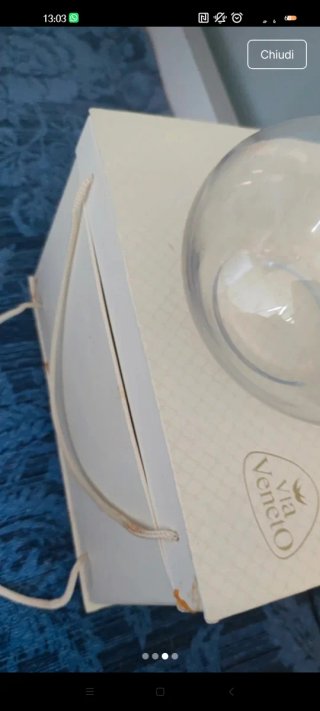 Vaso in vetro trasparente