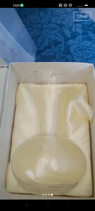 Vaso in vetro trasparente