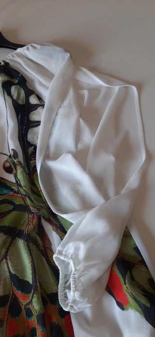Camicia donna fantasia farfalla