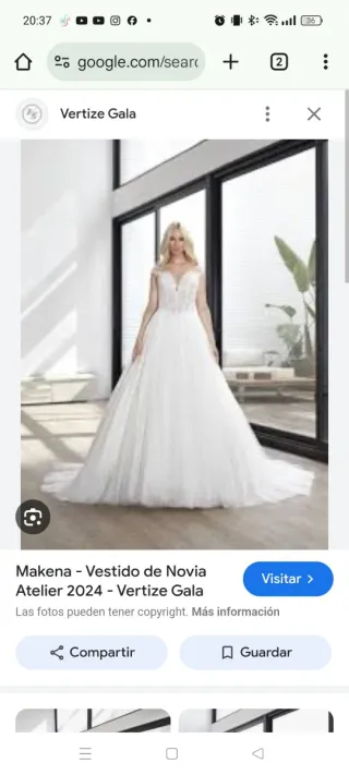 Traje de Novia de vertice gala  Blanco regalo zapa