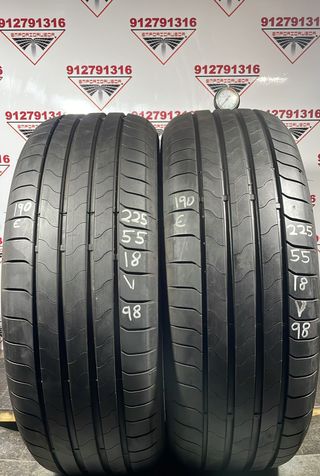 225 55 18 V BRIDGESTONE RUEDA AL 90% VIDA UTIL