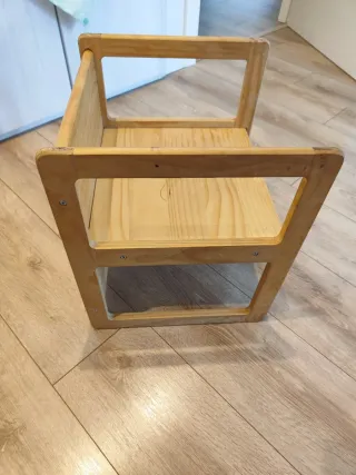 Mesa y silla infantil Montessori
