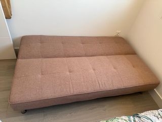 Sofá Cama Burdeos/Rosa