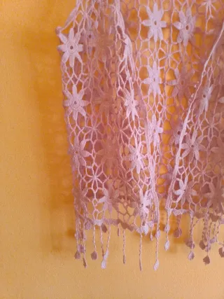 Chaleco crochet  rosa Talla XS-S