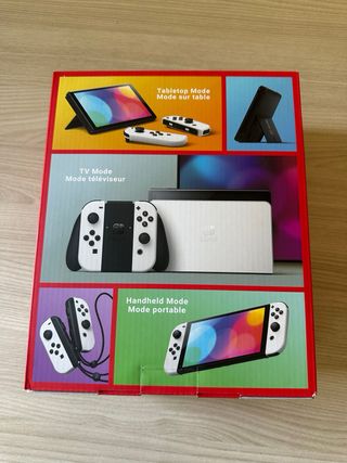 Caja Nintendo Switch OLED Blanca (Vacía)