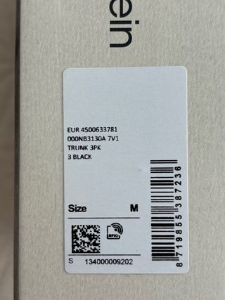 Calvin Klein Pack 3 boxer Talla M