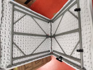 Mesa Plegable 180cm Resina Tipo Maleta