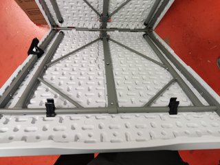 Mesa Plegable 180cm Resina Tipo Maleta
