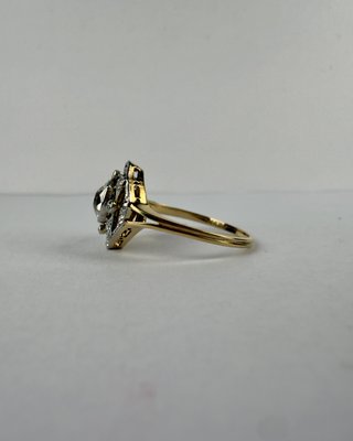 Anillo Oro 18k Diamantes Talla Antigua 0.75ct