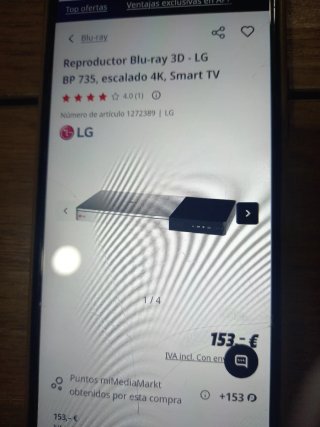 Reproductor Blu-ray 3D LG