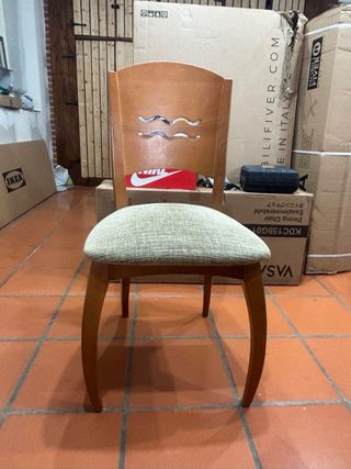 Mesa y 6 Sillas Comedor Madera Maciza