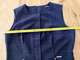 Vestido Orsay cuadros negro y marrón