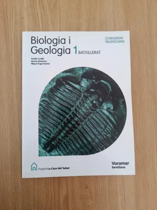 LIBRO BIOLOGIA I GEOLIGIA 1 BATXILLERAT