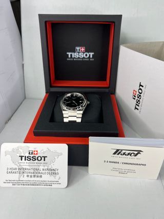 Tissot PRX Reloj Negro y Plateado
