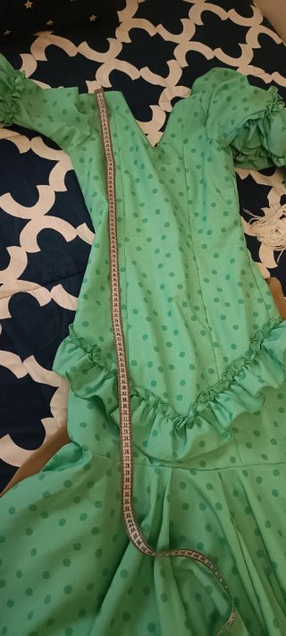 Traje de flamenca niña verde talla 10-12 Sevilla